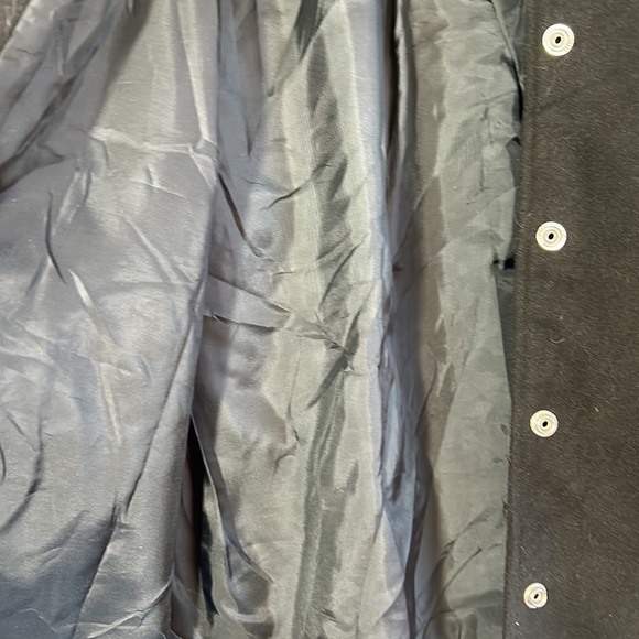 WILD FABLE BLACK &WHITE WOMEN VARSITY JACKET IN SIZE SMALL snaps closure - Picture 8 of 8